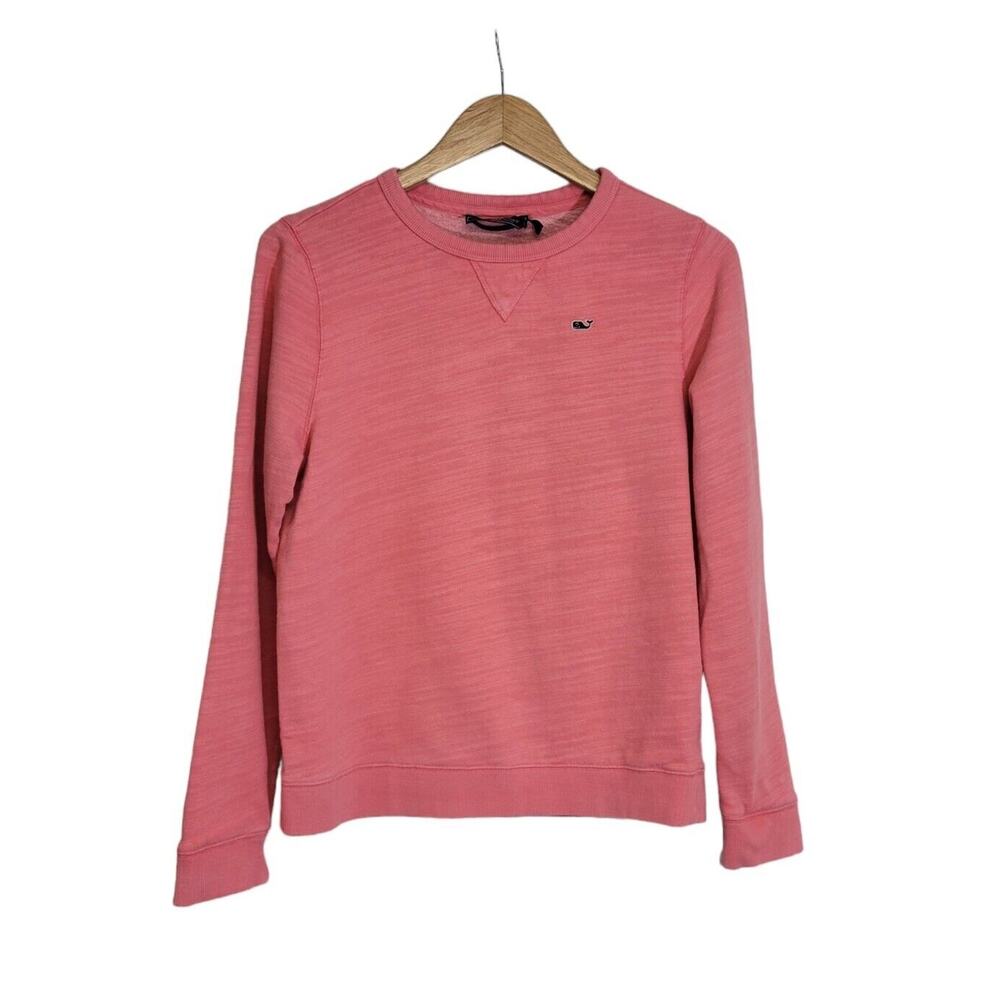 Vineyard Vines Pink Slub Crewneck Sweatshirt Size Large